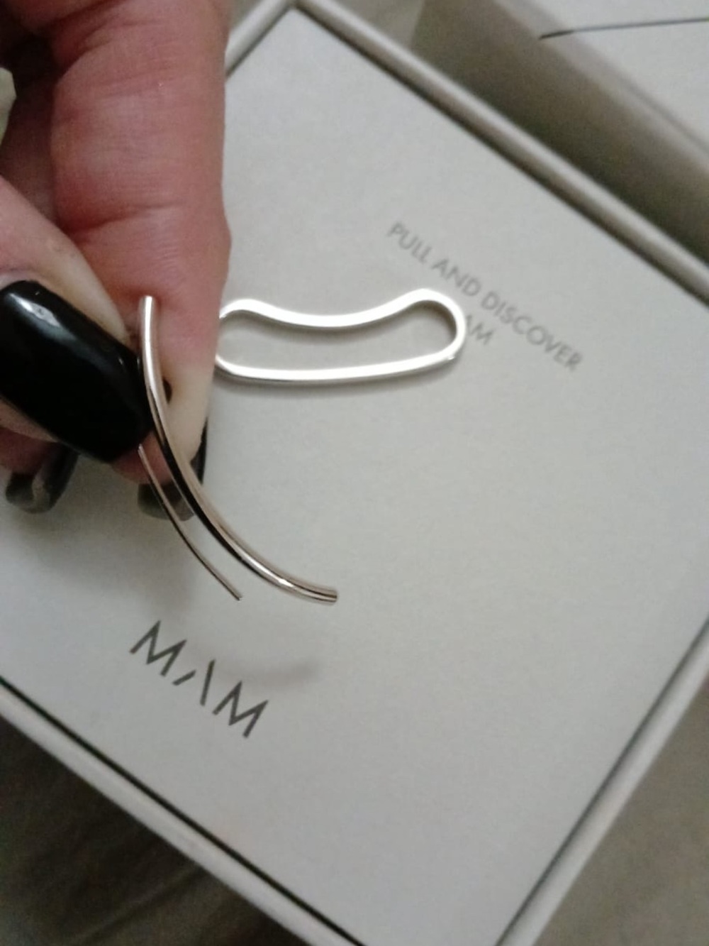 MAM Curved Climber Earrings Silver 925